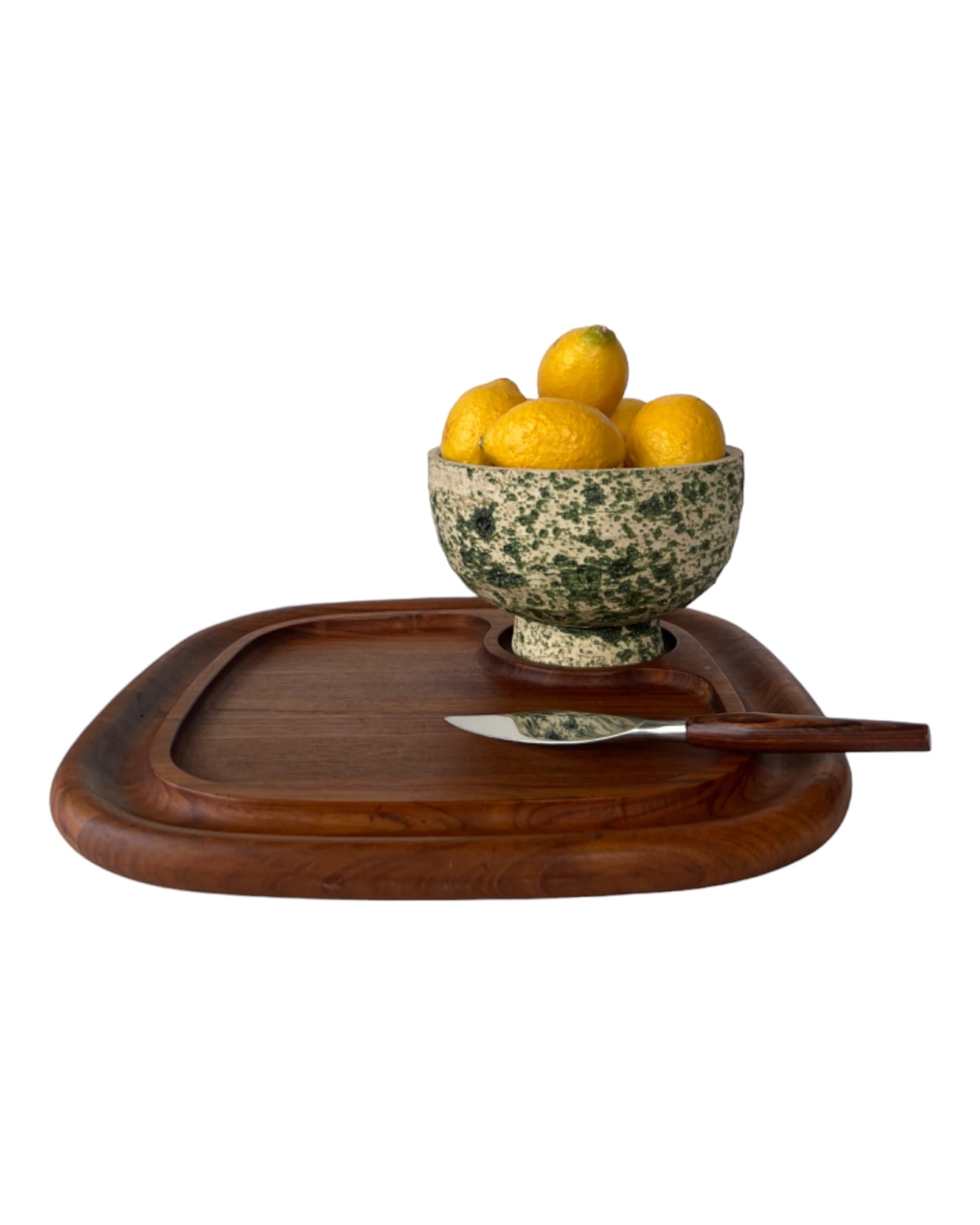 CERAMIC CLAY BOWL GREEN ATTRIBUTED LORE , BEESEL, THE NETHERLANDS