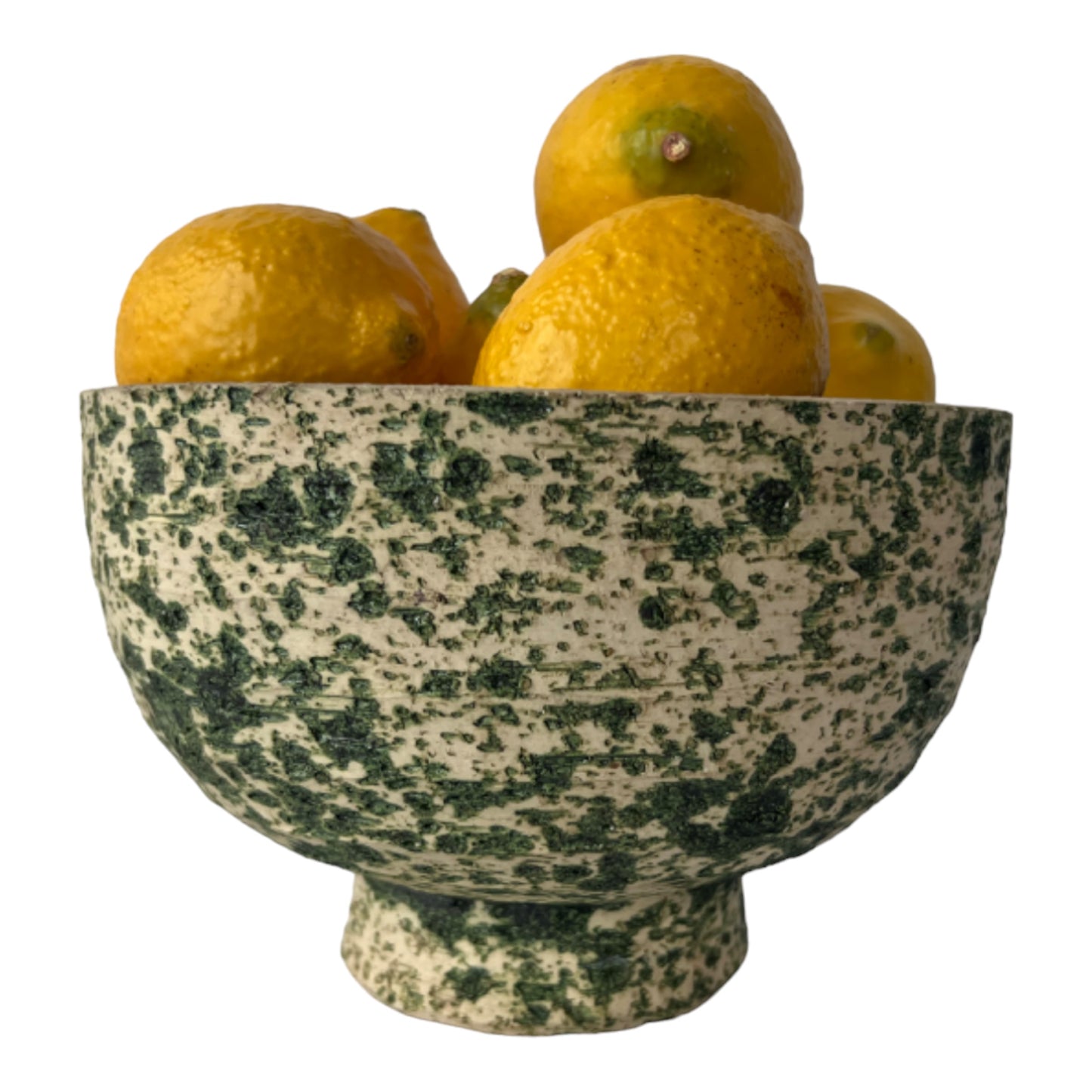CERAMIC CLAY BOWL GREEN ATTRIBUTED LORE , BEESEL, THE NETHERLANDS