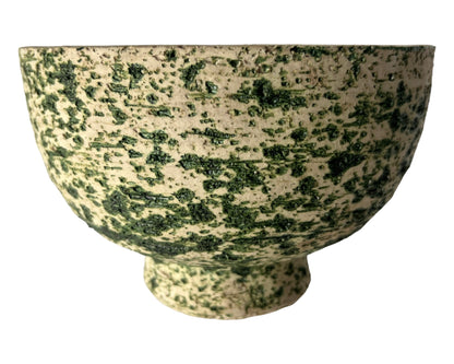 CERAMIC CLAY BOWL GREEN ATTRIBUTED LORE , BEESEL, THE NETHERLANDS