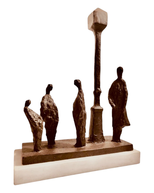 UNSIGNED BRONZE MAQUETTE in the style of WILLIAM McELCHERAN