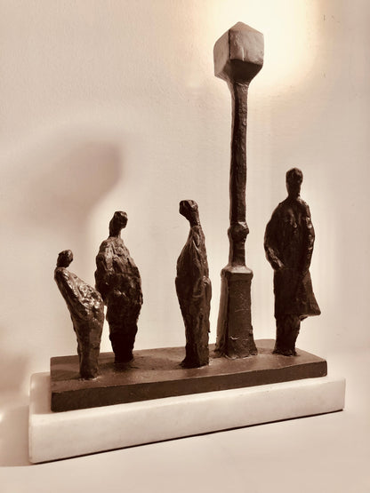 UNSIGNED BRONZE MAQUETTE in the style of WILLIAM McELCHERAN