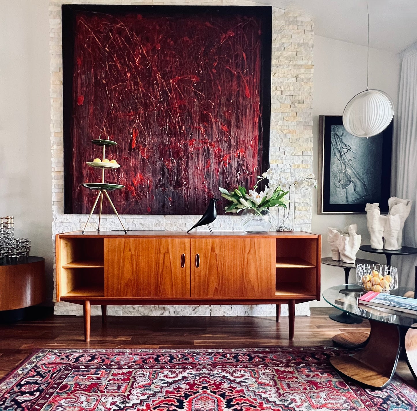 NILS JONSSON TEAK CREDENZA by TROEDS 1960s w/ OPTIONAL TOPPER SOLD SEPARATELY