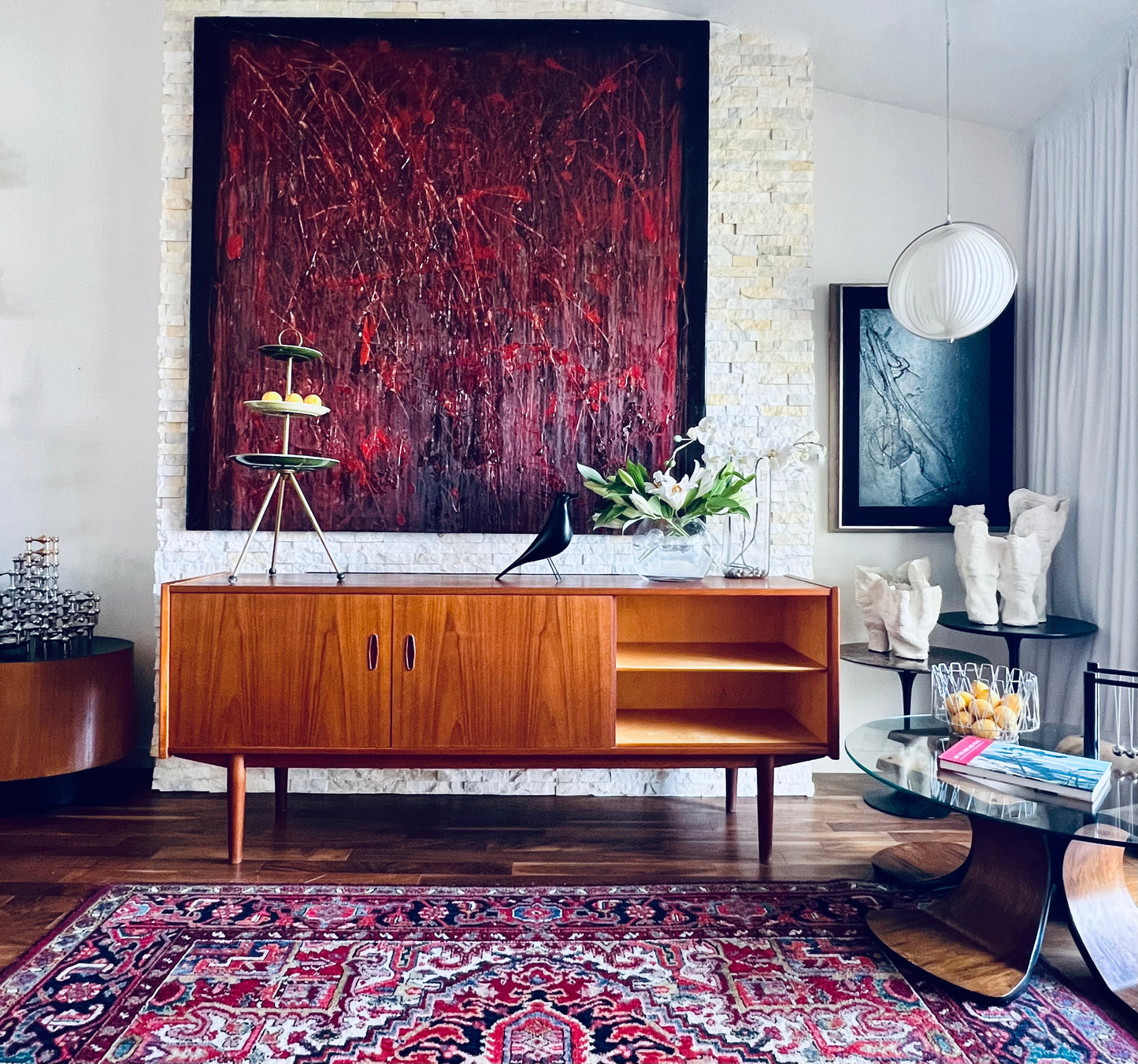 NILS JONSSON TEAK CREDENZA by TROEDS 1960s w/ OPTIONAL TOPPER SOLD SEPARATELY
