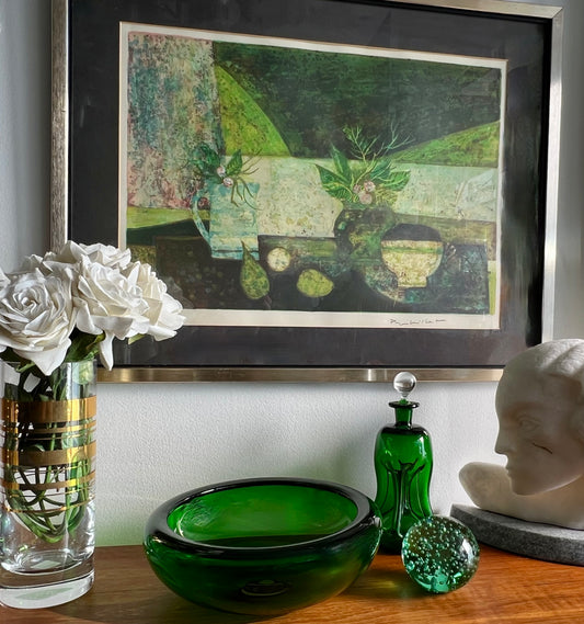 GARDENERS & PLANT PERSONS DELIGHT: STUDIO ART 'NATURE MORTE' by FRENCH ARTIST JEAN-PIERRE POPHILLAT