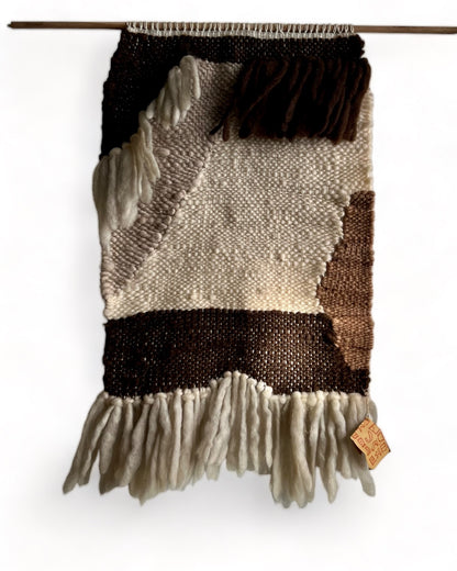 HANDWOVEN WALL HANGING by WEAVER SPINNER KATHLEEN MOUAT