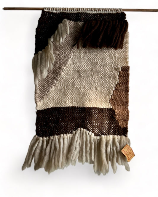 HANDWOVEN WALL HANGING by WEAVER SPINNER KATHLEEN MOUAT