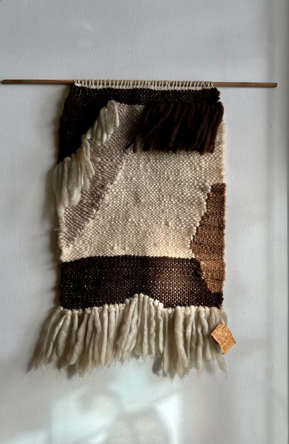 HANDWOVEN WALL HANGING by WEAVER SPINNER KATHLEEN MOUAT