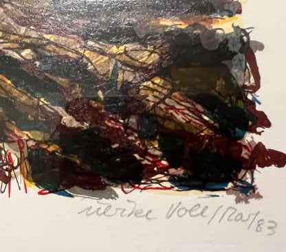 ULRIKE VOLL 'ROUTINE DAY'  COLOUR SILKSCREEN ON PAPER