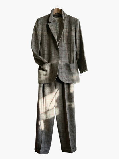ABSOLUTELY FABULOUS YVES SAINT LAURENT WOOL / WOMENS CASHMERE SUIT BLAZER JACKET/PANTS