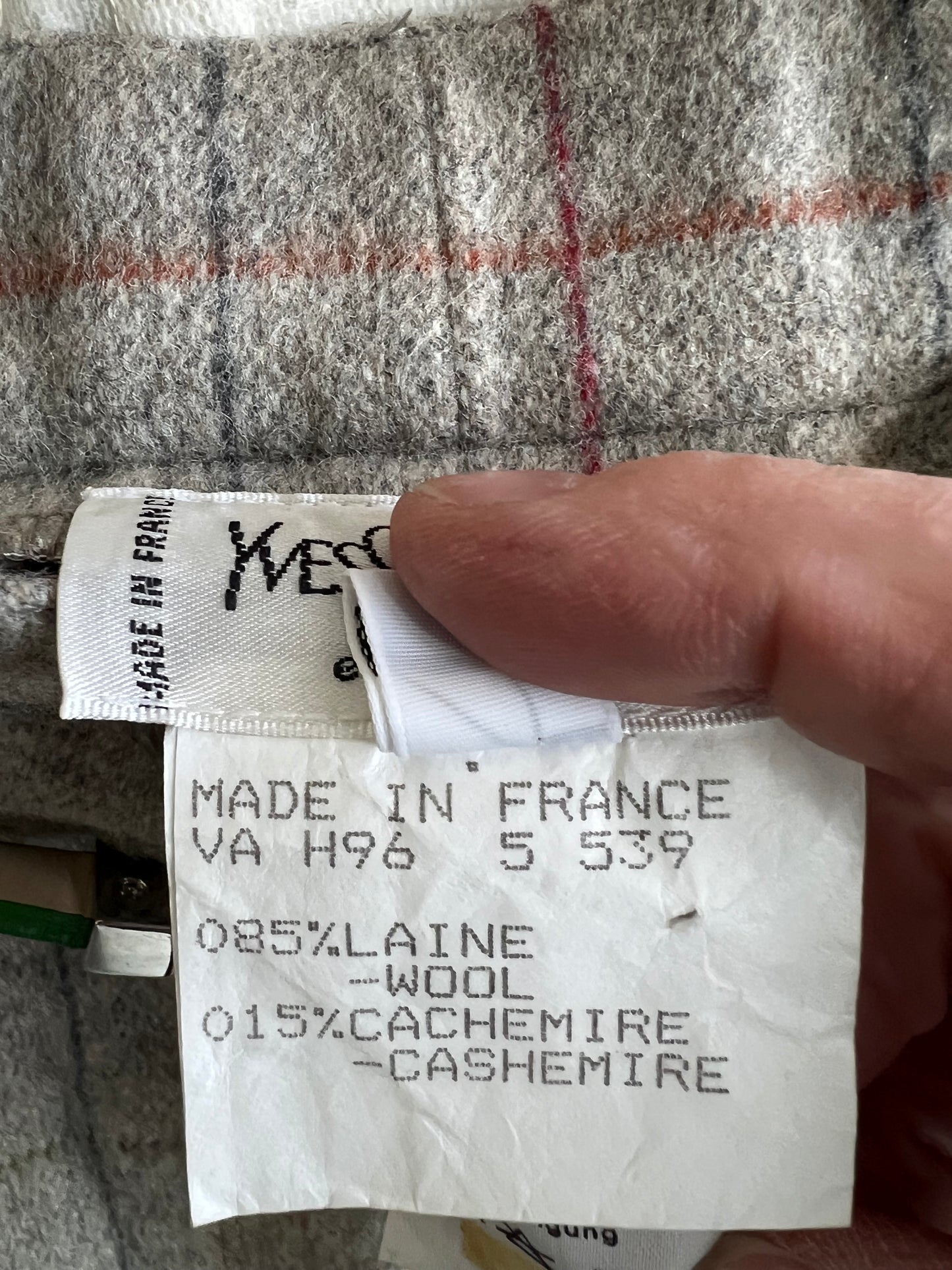 ABSOLUTELY FABULOUS YVES SAINT LAURENT WOOL / WOMENS CASHMERE SUIT BLAZER JACKET/PANTS