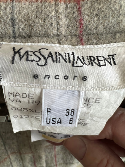ABSOLUTELY FABULOUS YVES SAINT LAURENT WOOL / WOMENS CASHMERE SUIT BLAZER JACKET/PANTS