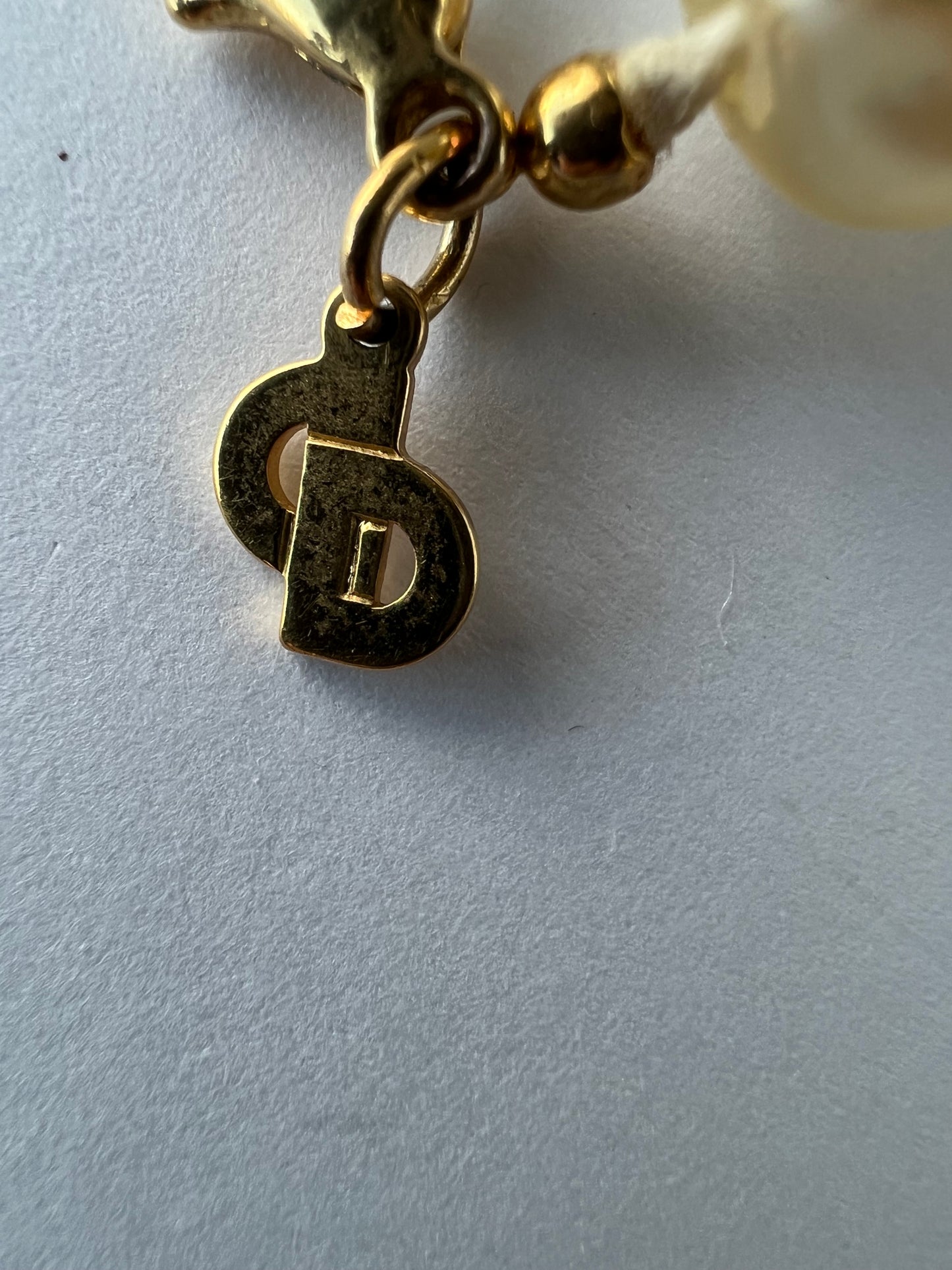 CHRISTIAN DIOR HAND KNOTTED PEARL NECKLACE