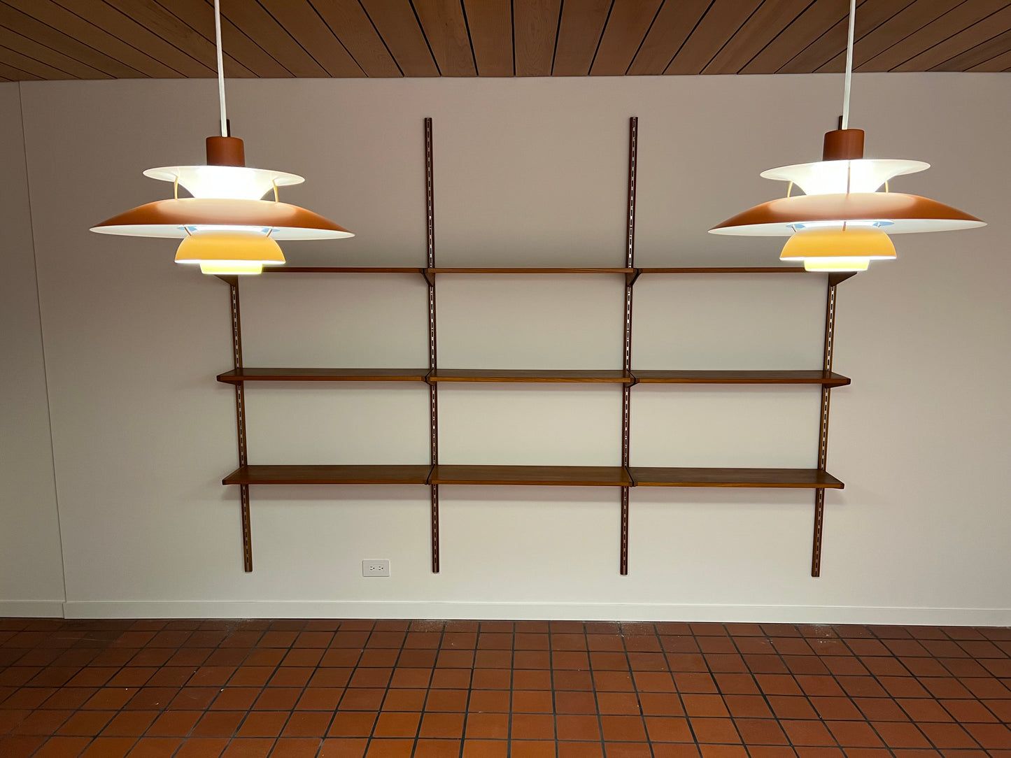 KAI KRISTIANSEN FM MODULAR TEAK  WALL SYSTEM