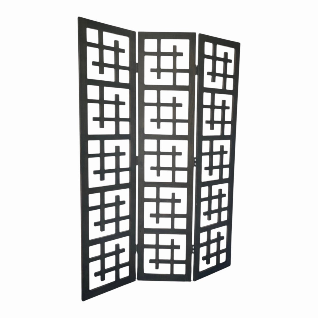 SOLID WOOD 3 PANEL ROOM DIVIDER SCREEN