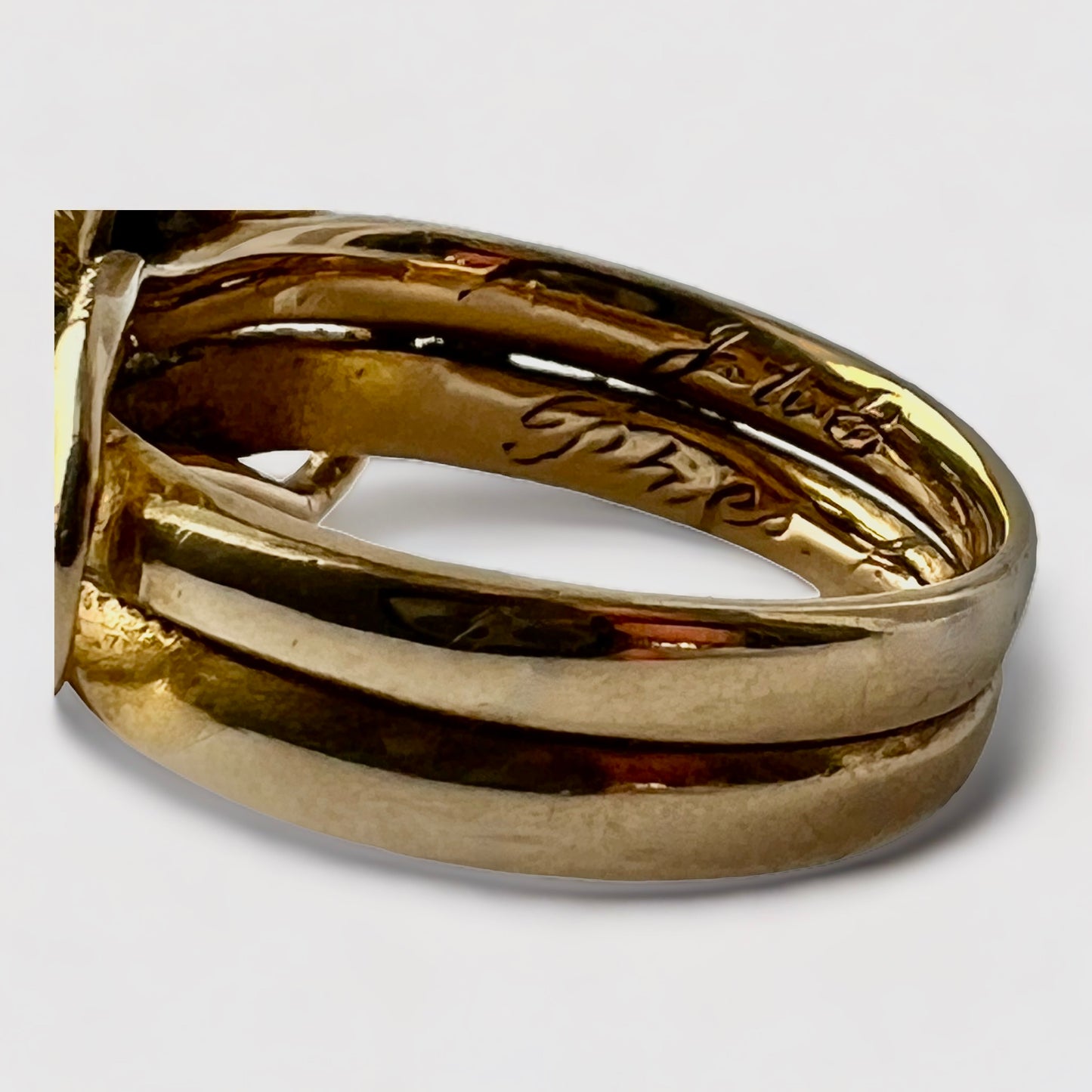 SUSPENDED WHILE SEEK UPDATED APPRAISAL on the PRECIOUS METALS/INQUIRE w/ INTEREST/ EDWARDIAN/ VICTORIAN DOUBLE SNAKE LOVE/ETERNITY OUROBOROS GOLD RING