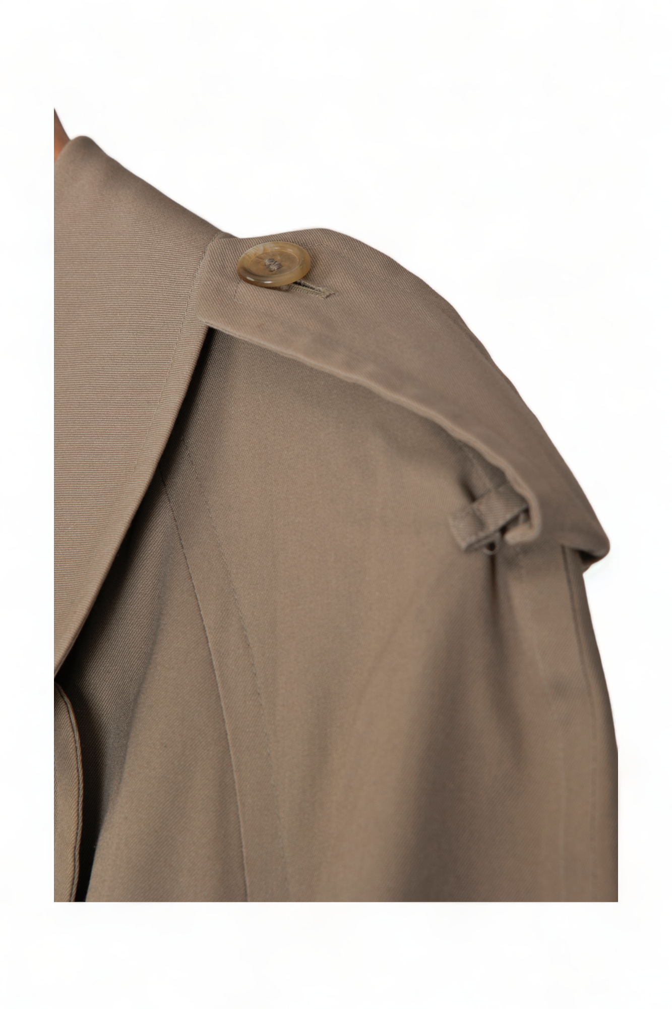 ICONIC VINTAGE BURBERRY PRORSUM OLIVE-TAN HAYMARKET PLAID DOUBLE BREASTED TRENCH COAT