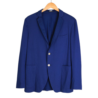 BLUE FENDI GIACCA PIQUET BLAZER JACKET w/ ORIGINAL TAGS & HANDSTITCHED DETAILS