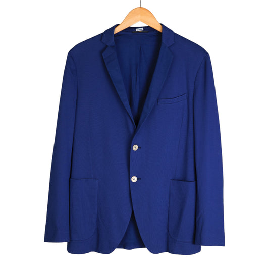 BLUE FENDI GIACCA PIQUET BLAZER JACKET w/ ORIGINAL TAGS & HANDSTITCHED DETAILS