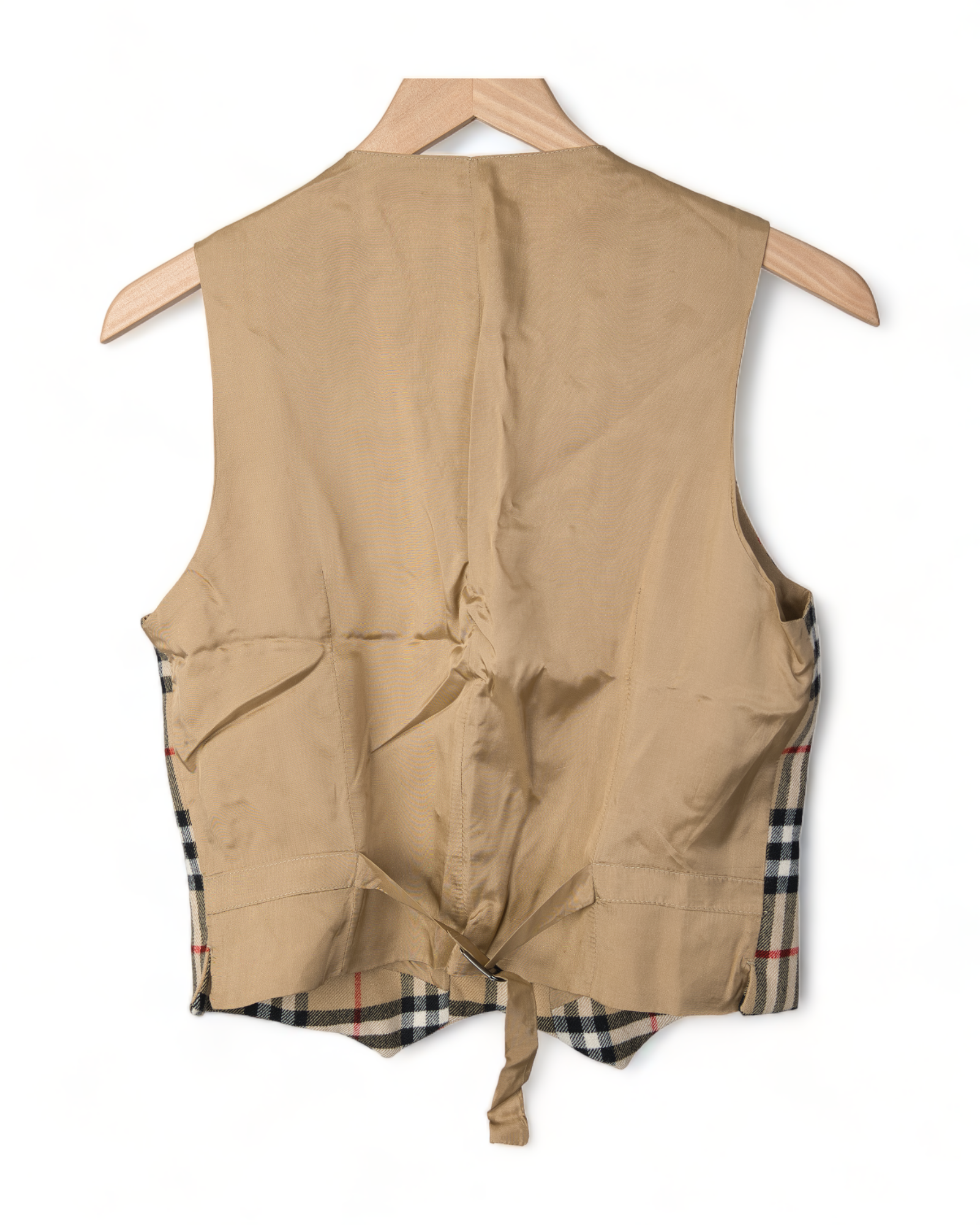 ADORABLE VINTAGE WOOL BURBERRY TARTAN PLAID BUTTON DOWN