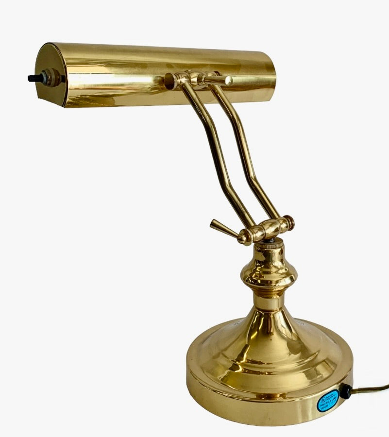 VINTAGE BRASS PIANO | DESK LAMP