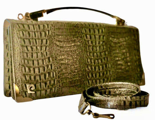 PIERRE CARDIN LEATHER CLUTCH / SHOULDER BAG