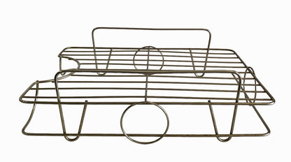 STYLIZED ATOMIC ERA MID-CENTURY  IN/OUT DESK TRAY ORGANIZER