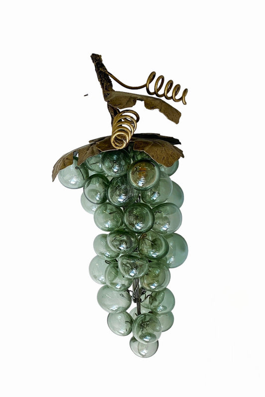 DECORATIVE RETRO HANDBLOWN GLASS GRAPE CLUSTER