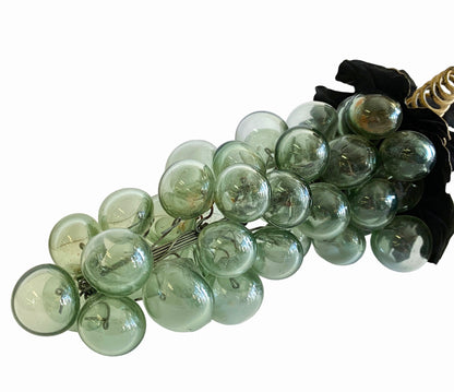 DECORATIVE RETRO HANDBLOWN GLASS GRAPE CLUSTER
