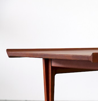 RARE SET OF 2 FINN JUHL for FRANCE & SONS 'DIPLOMAT' SERIES PAIR TEAK SIDE TABLES