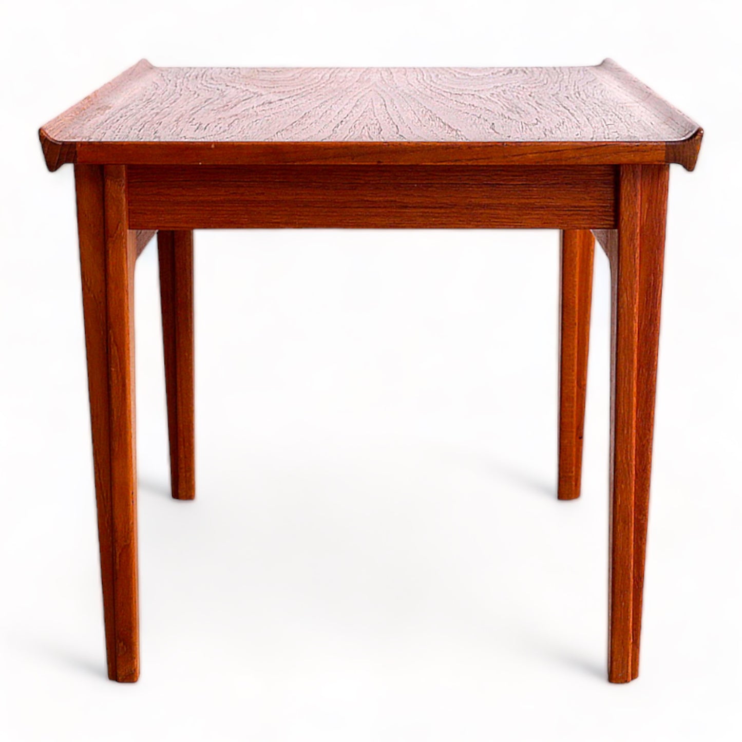 RARE SET OF 2 FINN JUHL for FRANCE & SONS 'DIPLOMAT' SERIES PAIR TEAK SIDE TABLES