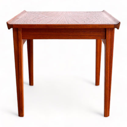 RARE SET OF 2 FINN JUHL for FRANCE & SONS 'DIPLOMAT' SERIES PAIR TEAK SIDE TABLES