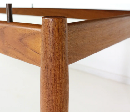 GRETE JALK for FRANCE & SON 'SAVOY SERIES' FLOATING TOP TEAK COFFEE TABLE
