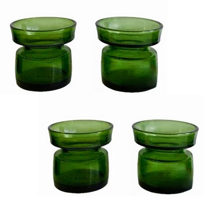 GREEN GLASS IHQ JENS QUISTGAARD for DANSK ICONIC CANDLE HOLDER or PLANT BULB HOLDER
