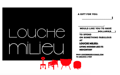 PURCHASE A LOUCHE MILIEU GIFT CARD FOR THE VINTAGE ENTHUSIAST IN YOUR LIFE