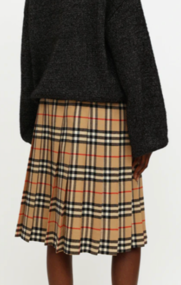 ADORABLE VINTAGE WOOL BURBERRY TARTAN PLAID BUTTON DOWN TAILORED VEST