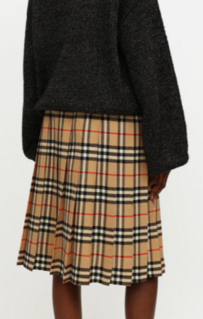 ADORABLE VINTAGE WOOL BURBERRY TARTAN PLAID BUTTON DOWN TAILORED VEST