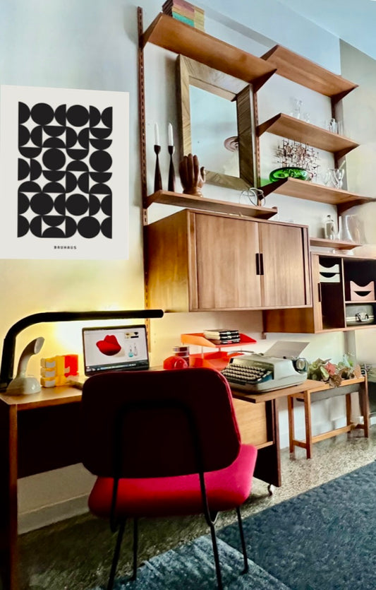 KAI KRISTIANSEN FM MODULAR TEAK  WALL SYSTEM