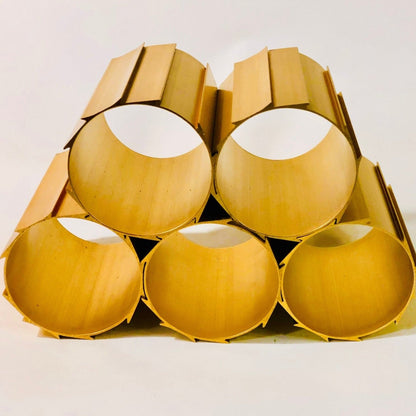 GOLD EXTRUDED ANODIZED ALUMINUM MODULAR WINE RACK 5 PCES
