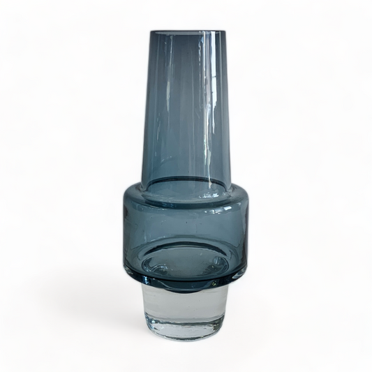 HAND MADE GLASS SCANDINAVIAN "ROCKET VASE" by INGE SAMUELSSON