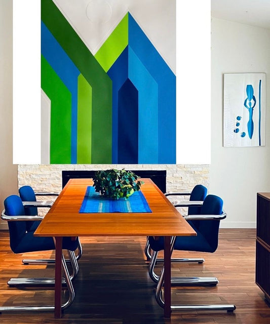 MCM CHROME CANTILEVER set of 4 DINING or ACCENT CHAIRS BY HUGH HAMILTON & PHILIP SALMON for KINETICS FURNITURE .