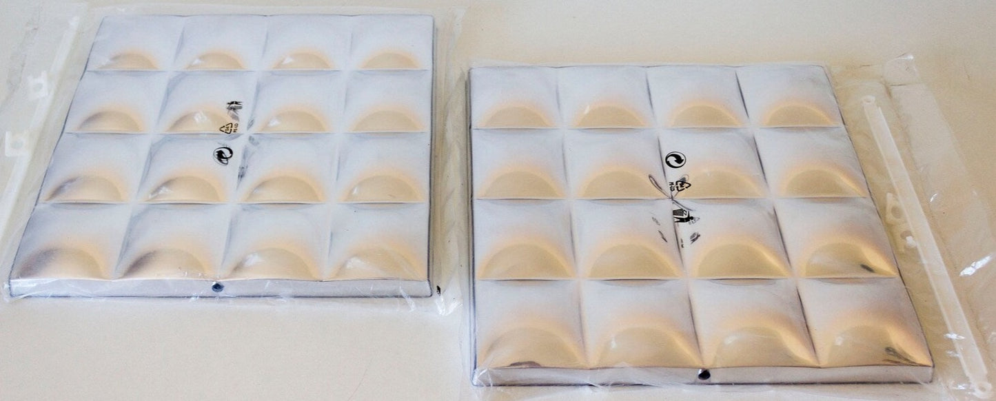 VINTAGE OP ART 1990s IKEA BLIMP KULLIG MIRRORED BUBBLE WALL PANELS SPACE AGE DESIGN 3 SEALED 4 OPEN