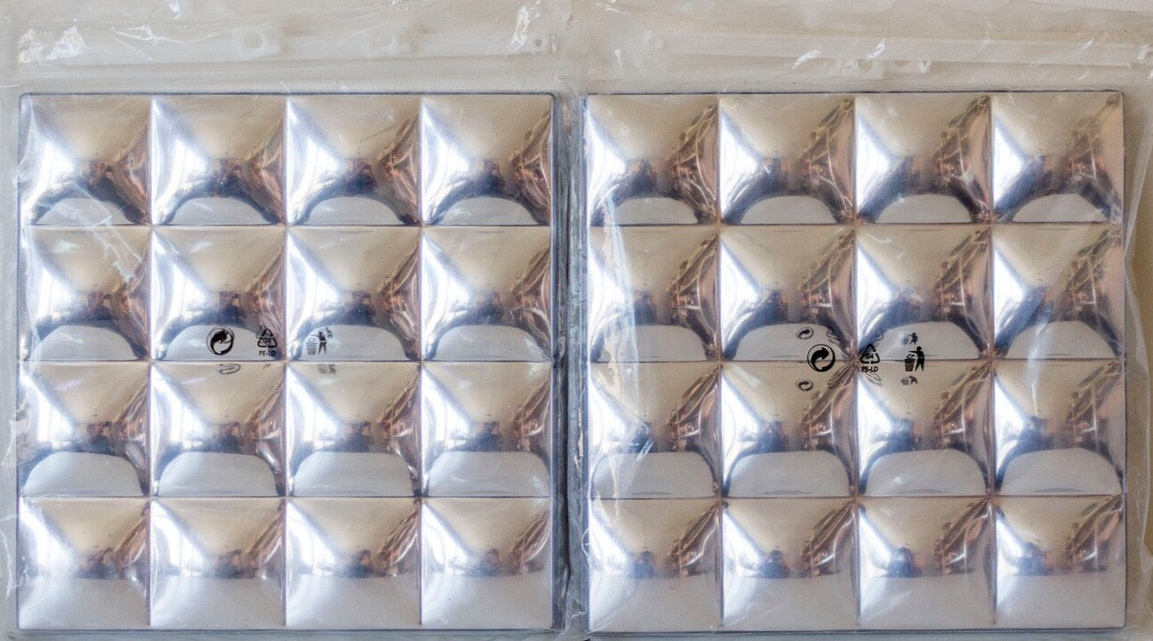 VINTAGE OP ART 1990s IKEA BLIMP KULLIG MIRRORED BUBBLE WALL PANELS SPACE AGE DESIGN 3 SEALED 4 OPEN