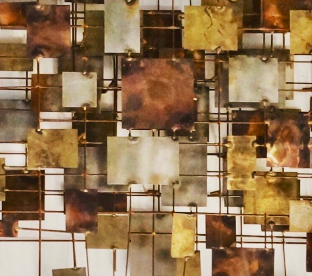 BEST MASSIVE 3 LAYER MID CENTURY 3 LAYER BRUTALIST WALL ART