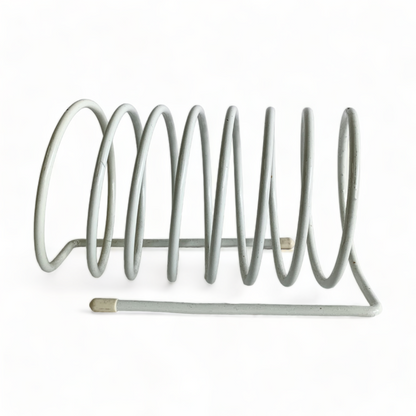 1980s WHITE WIRE SPIRAL DESK ORGANIZER MAIL HOLDER DESKTOP