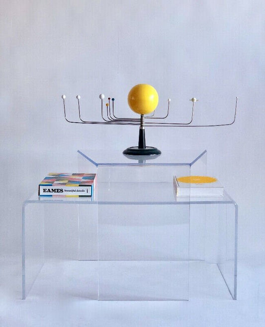 LUCITE ACRYLIC WATERFALL COFFEE & SIDE TABLE SET