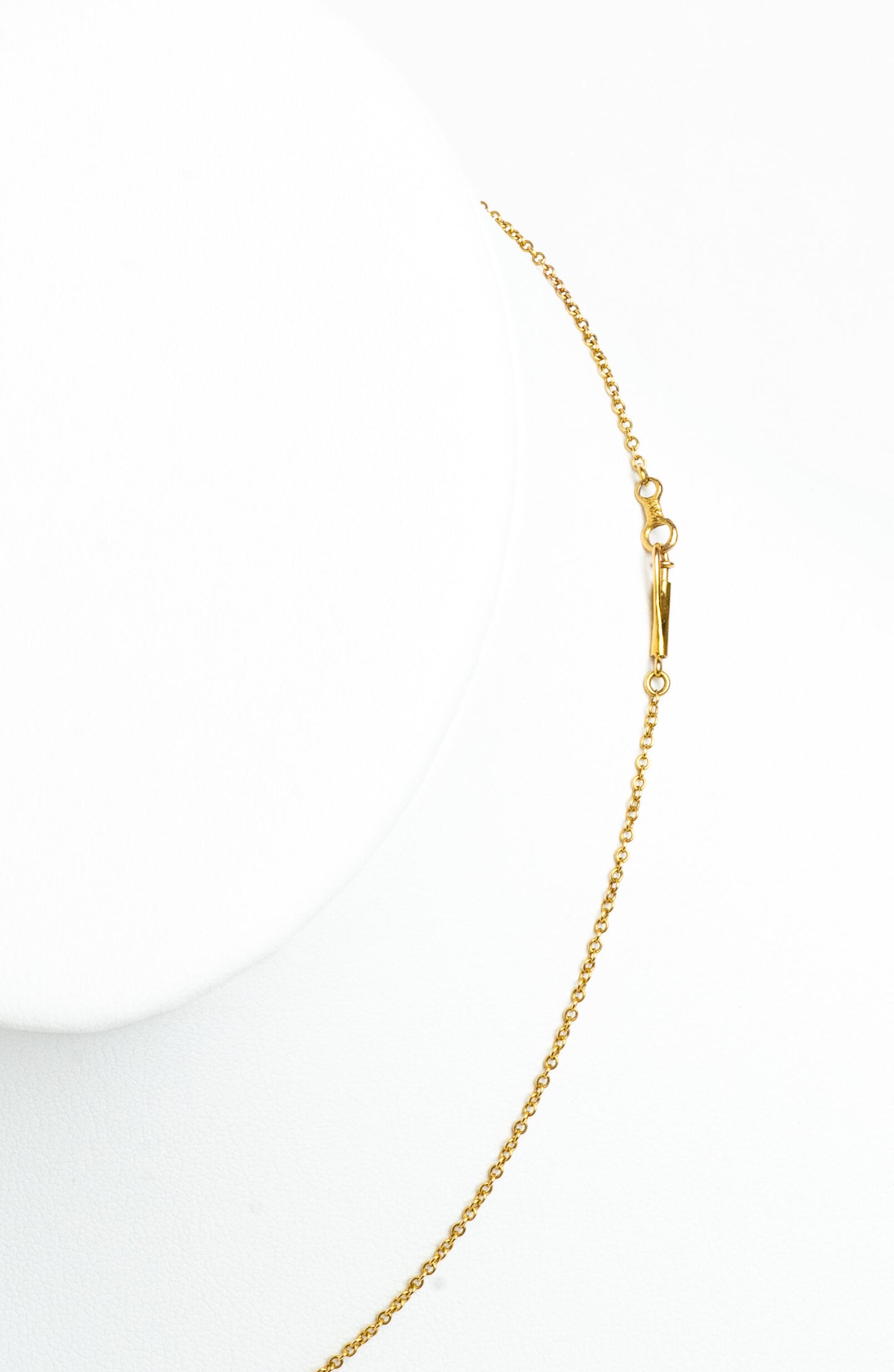 ART NOUVEAU GOLD SEMI PRECIOUS STONE & SEED PEARL NECKLACE