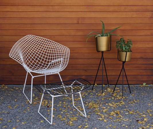 BERTOIA DIAMOND CHAIR & STOOL