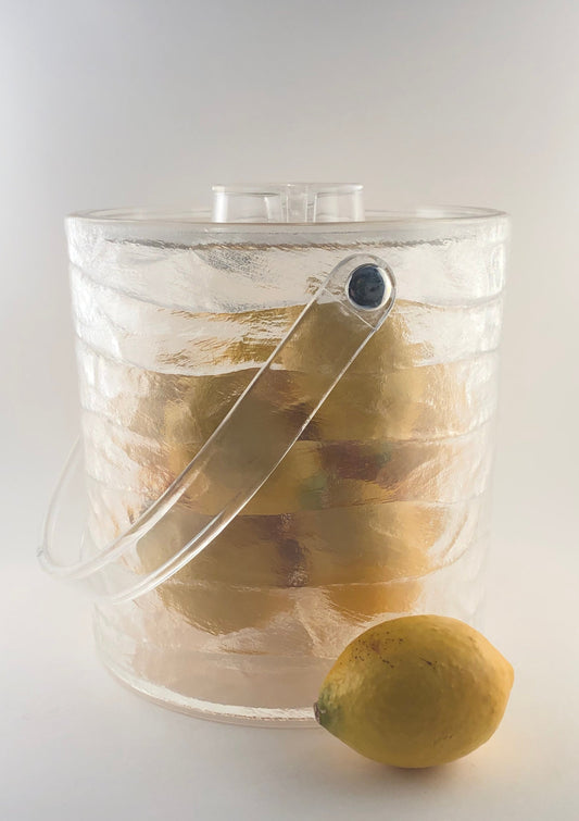 GLACIAL STYLE LIDDED ACRYLIC/ PLASTIC ICE BUCKET