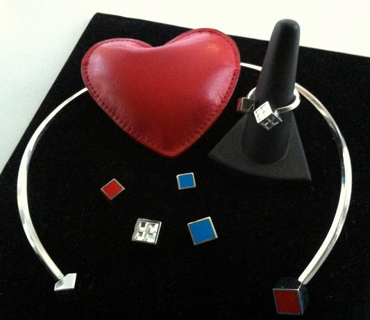 SWATCH MODULAR NECKLACE & RING DEMI PARURE SET