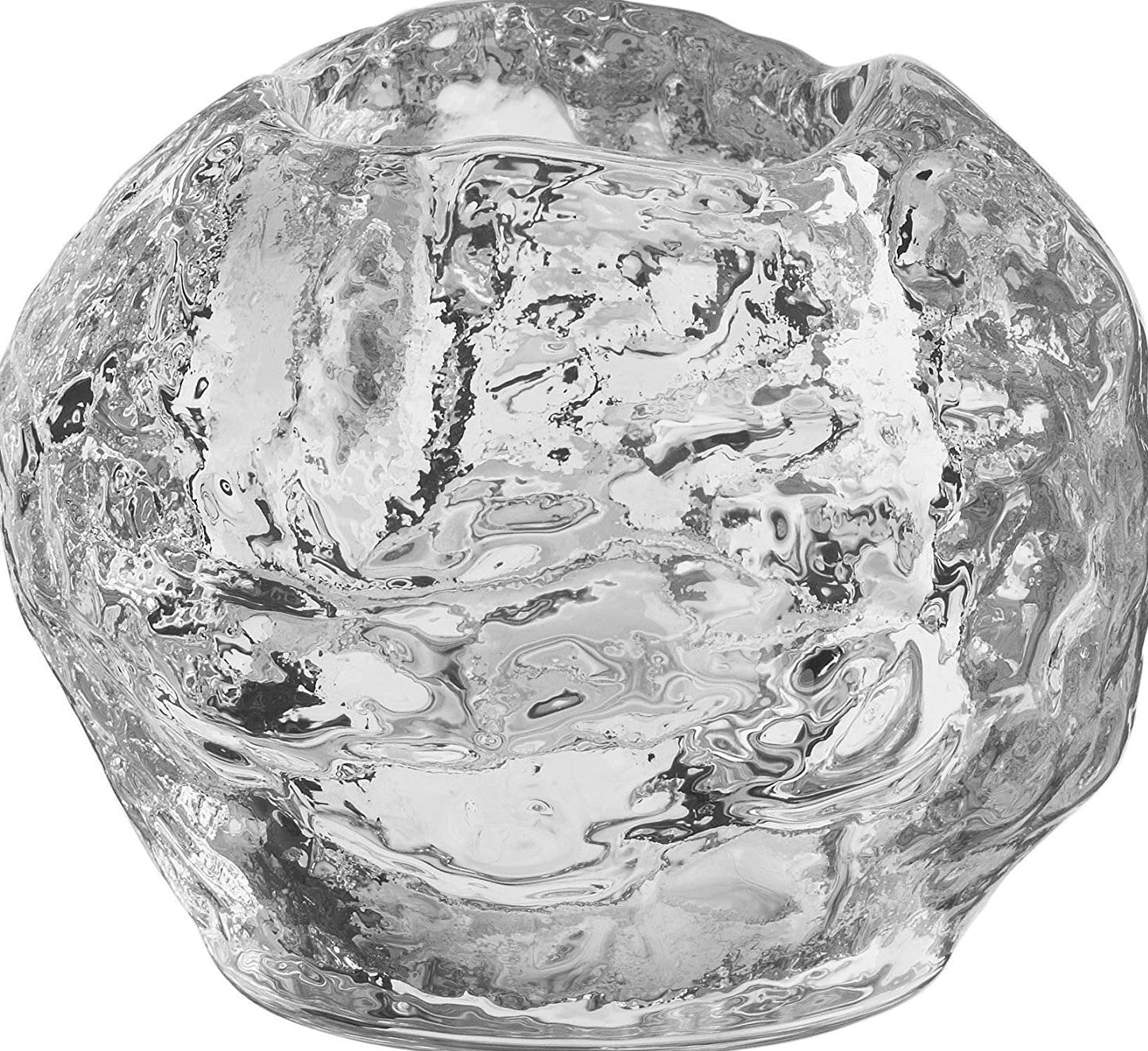 1970s ANN WARFF for KOSTA BODA 'SNOWBALL' VOTIVE CANDLE HOLDERS - 2 SIZES LEFT/ SMALL & MEDIUM MULTIPLES